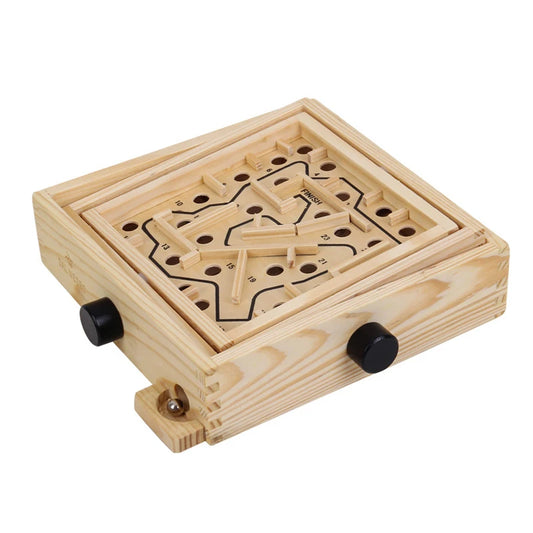 Labyrinth Wooden Maze Game IQ Puzzle Inteligencia Wooden Montessori Toys Hand Eye Coordination Jeux De Société Famille