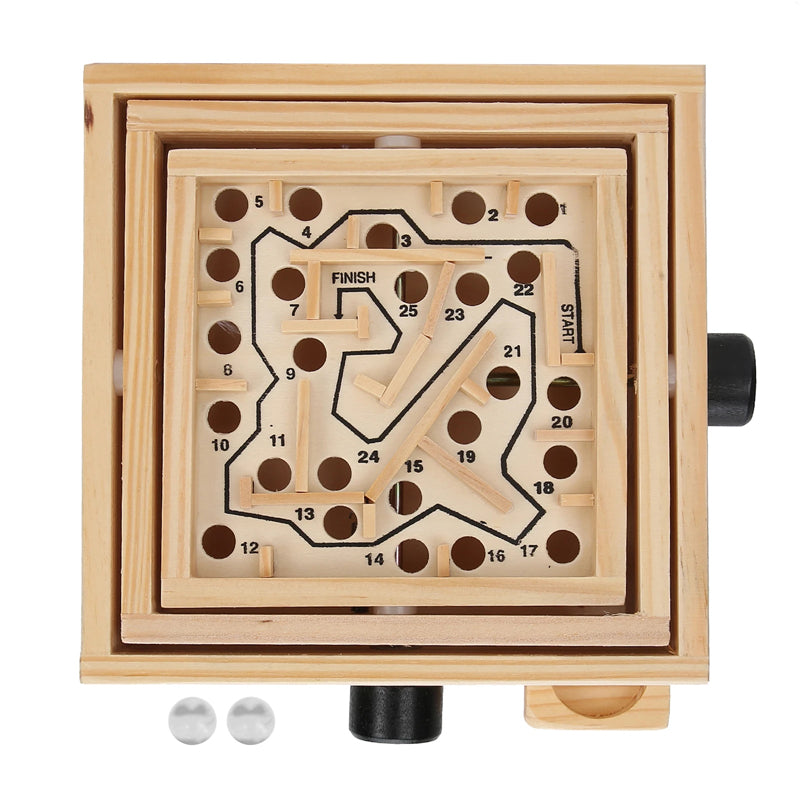 Labyrinth Wooden Maze Game IQ Puzzle Inteligencia Wooden Montessori Toys Hand Eye Coordination Jeux De Société Famille