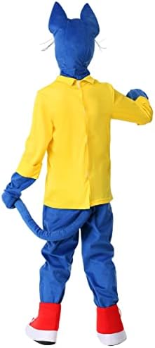 Pete the Cat Halloween Kids Cat Costume Unisex Cute Blue Animal