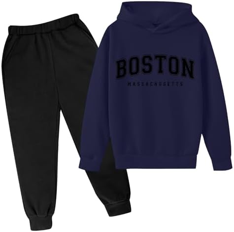 Cozy Winter Hoodie Set for Boys - Perfect for Autumn and Winter