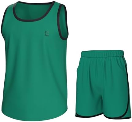 Casual Comfort Boys athletic shorts crew neck tank shirts
