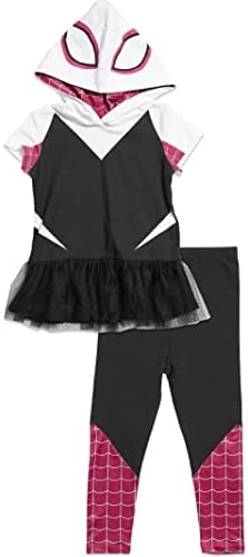 Marvel Avengers Spider-Man Spider-Gwen Captain America Girls Cosplay Toddler Kids Set