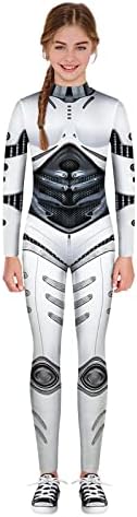 Cute Halloween 3D Print Romper Jumpsuit for Toddler White 9-10 Years