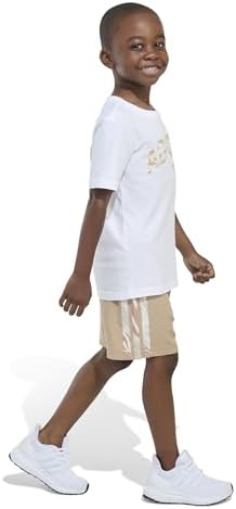 ADIDAS BOYS FASHIONABLE CAMO SHORT SET TEE PANTS
