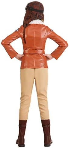 Amelia Earhart Youth Deluxe Costume Girls Historical Pilot Outfit