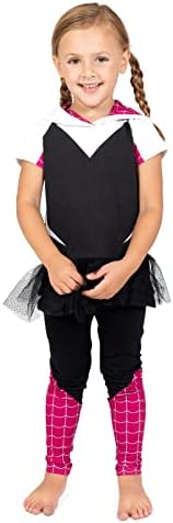Marvel Avengers Spider-Man Spider-Gwen Captain America Girls Cosplay Toddler Kids Set