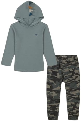Energizing Kids Day with Boys 2pc Knit Woven Jogger Set
