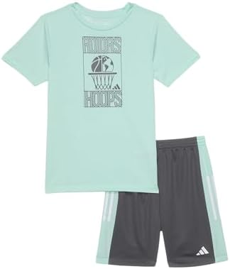 Adidas Boys 3S Colorblock Short Set