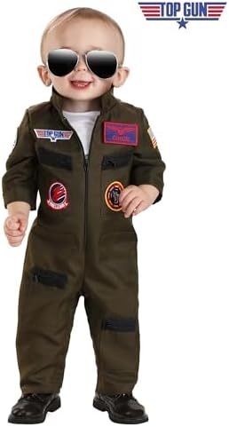 TFUN Infant Top Gun Flight Suit Halloween costume