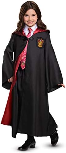 Hermione Gryffindor Costume Combo Robe Tie Wand Sets for Kids