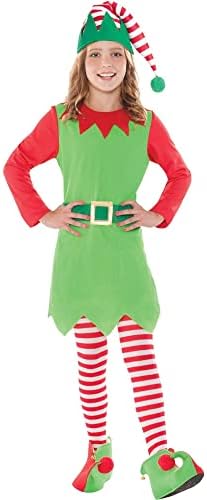 Transform Into a Festive Hero with Amscan Christmas Elf Costume Set Medium
