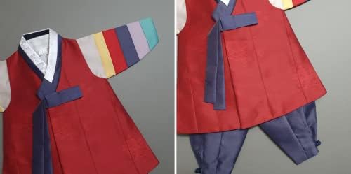 Beautiful Multi-Colored Sleeves Boy Hanbok