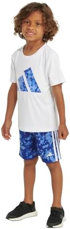 Adidas Boys woodland graphic t-shirt and shorts set