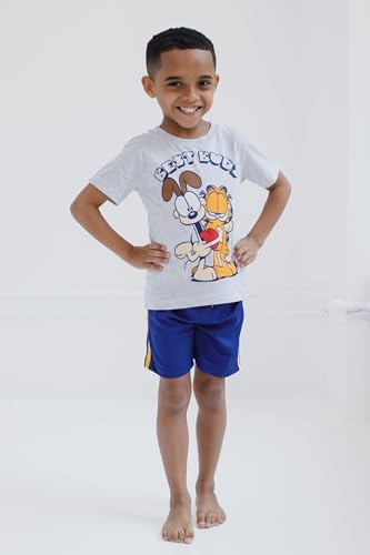 Garfield T-Shirt and Mesh Shorts Outfit Set for Kids
