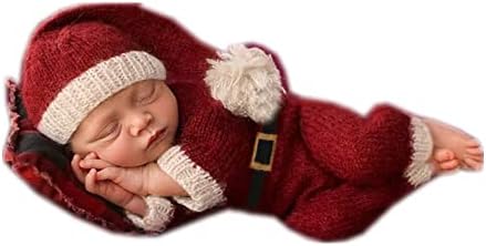 Newborn Christmas Hat Romper Set for Boys Girls
