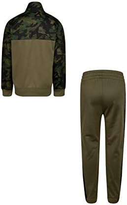Nike Boys Thermo Dri Fit Jacket Pants Set MediumOliveOrange 6