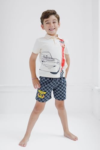 Disney Lightning McQueen Kids polo shirt shorts set