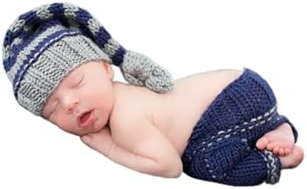 Vemonllas Newborn Knit Hat Pants Set forhoots