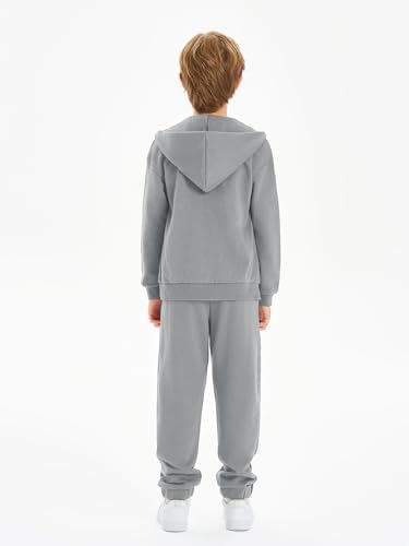 Haloumoning Boys Active Sweatsuit - Soft Comfortable for 5-14 Years