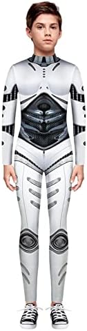 Cute Halloween 3D Print Romper Jumpsuit for Toddler White 9-10 Years