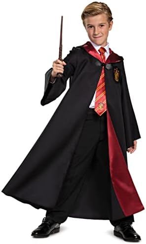 Hermione Gryffindor Costume Combo Robe Tie Wand Sets for Kids