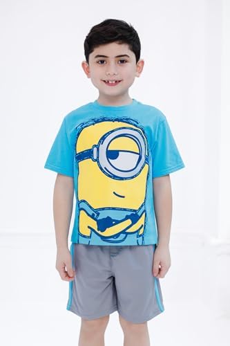 Outstanding Minions T-Shirt Shorts Set for Boys