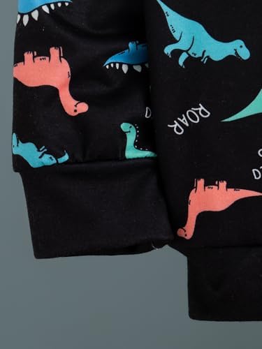 Premium Comfort Boys 2-Piece Dinosaur Print Outfit Set