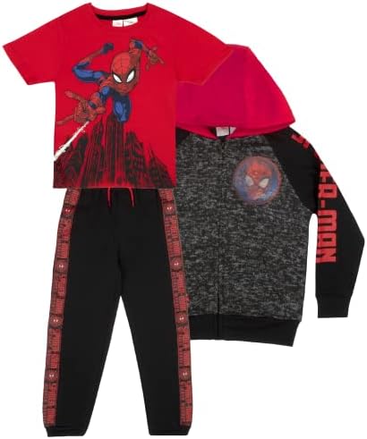 Marvel Spider-Man Boys 3-Piece Fleece Pants Set