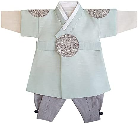 Korean Mint Boy Hanbok 10yo Masculine Traditional