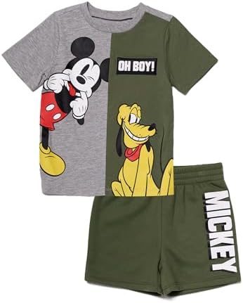 Disney 2-Piece Boys Set Mickey Mouse Lightning McQueen Outfit