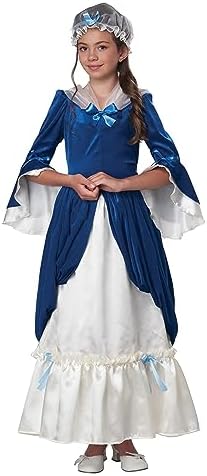 Martha Washington Colonial Dress for Girls