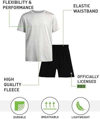RBX Boys Active Shorts Set 2-Piece Performance Set