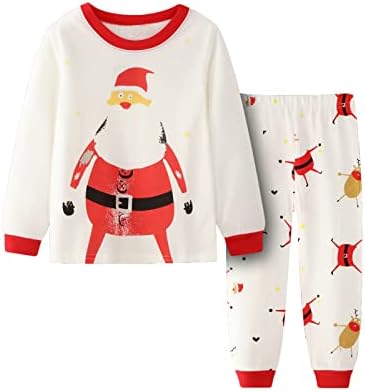 Cotton Long Sleeve Matching Holiday Set Boys Girls