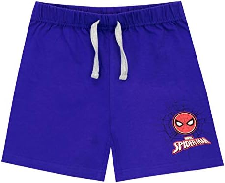 Marvel Boys Spider-Man T Schultz Shorts Set - Spandex Elastic Fit