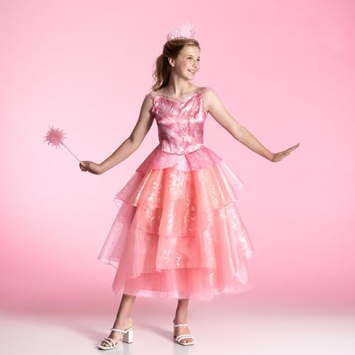 Step into Wickeds magical world Disguise Girls Wicked Glinda Costume