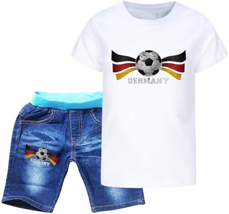 Generic Boys Basketball Football Print Casual Shorts Set