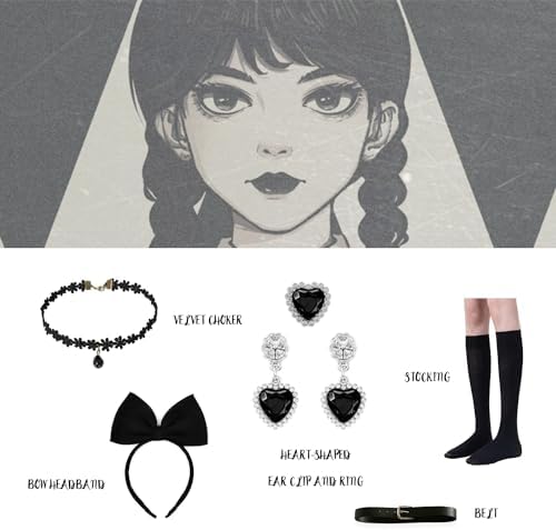 Black Gothic Princess Dress for Kids Halloween Costume