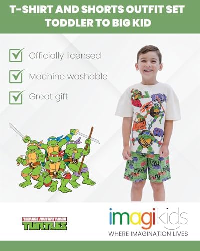 Teenage Mutant Ninja Turtles Kids Outfit Set T-Shirt and Shorts