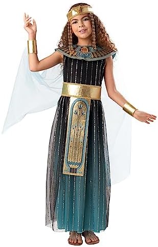 Teal Ombre Cleopatra Costume for Kids Small