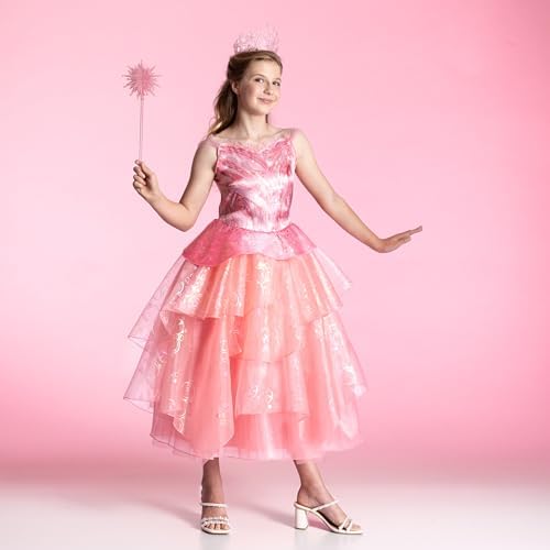 Step into Wickeds magical world Disguise Girls Wicked Glinda Costume