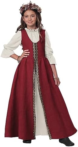 Elegant Renaissance Faire Dress for Girls