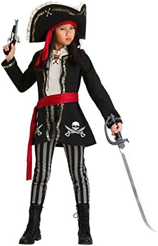 Gold Queen Pirate Costume Kids Captain Set