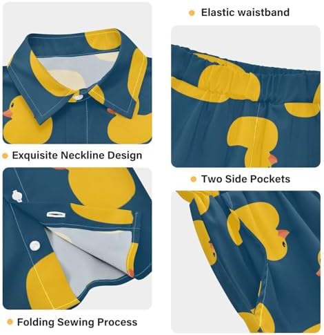 Visesunny Toddler Boys Quick-Dry Casual Shirts Shorts Set