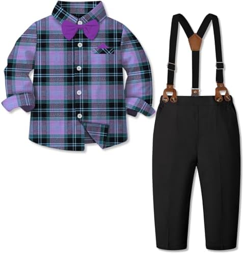 SANGTREE Gentleman Long Sleeves Suit Set for Baby Infant to 14 Years