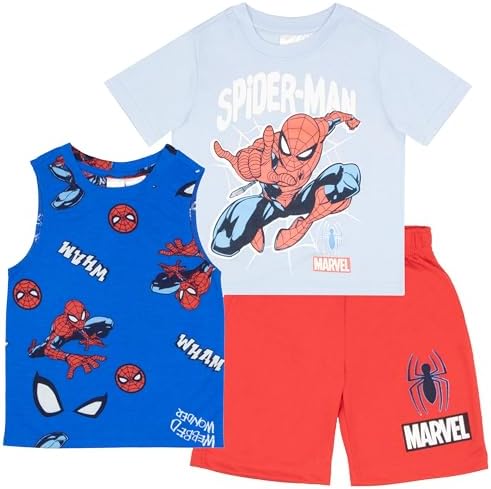 Marvel Spider-Man and Avengers 3-Piece Clothing Set for Boys