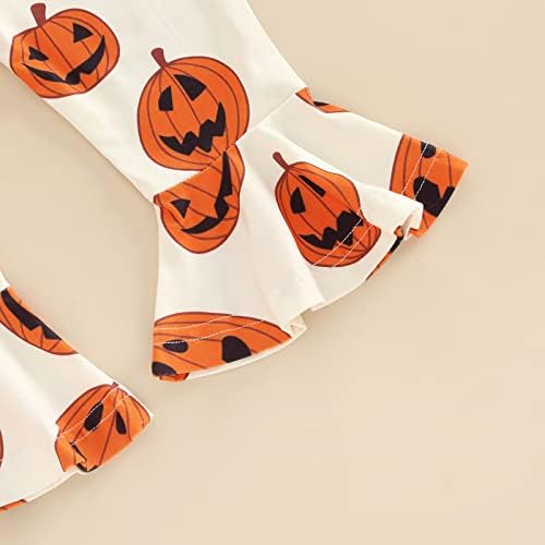 My First Halloween Baby Girl Outfit ROMPER BELL BOTTOMS HEADBAND