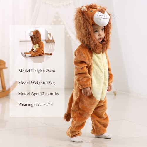 TONWHAR Halloween Cosplay Lion Costume for Kids