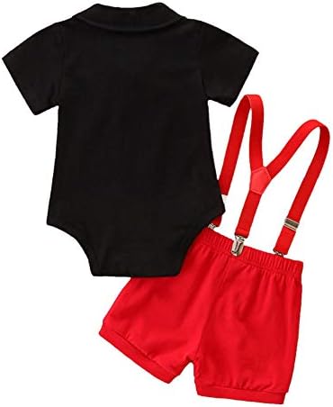 Baby Boys Halloween Christmas costume - IDOPIP Bowtie Tuxedo Set