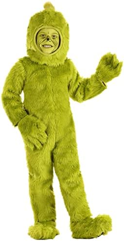 Fun Costumes Dr Seuss Grinch Toddler Open Face Costume includes headpiece gloves jumpsuit