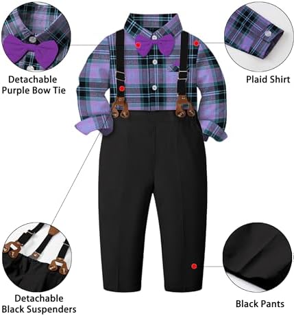 SANGTREE Gentleman Long Sleeves Suit Set for Baby Infant to 14 Years